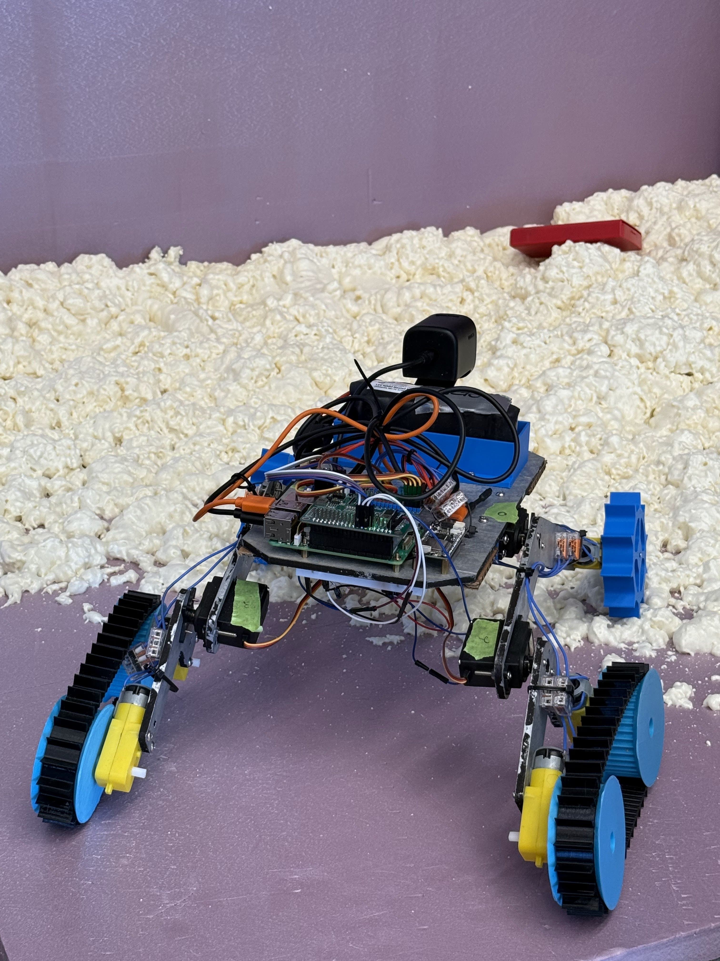 METSAnauts rover on terrain