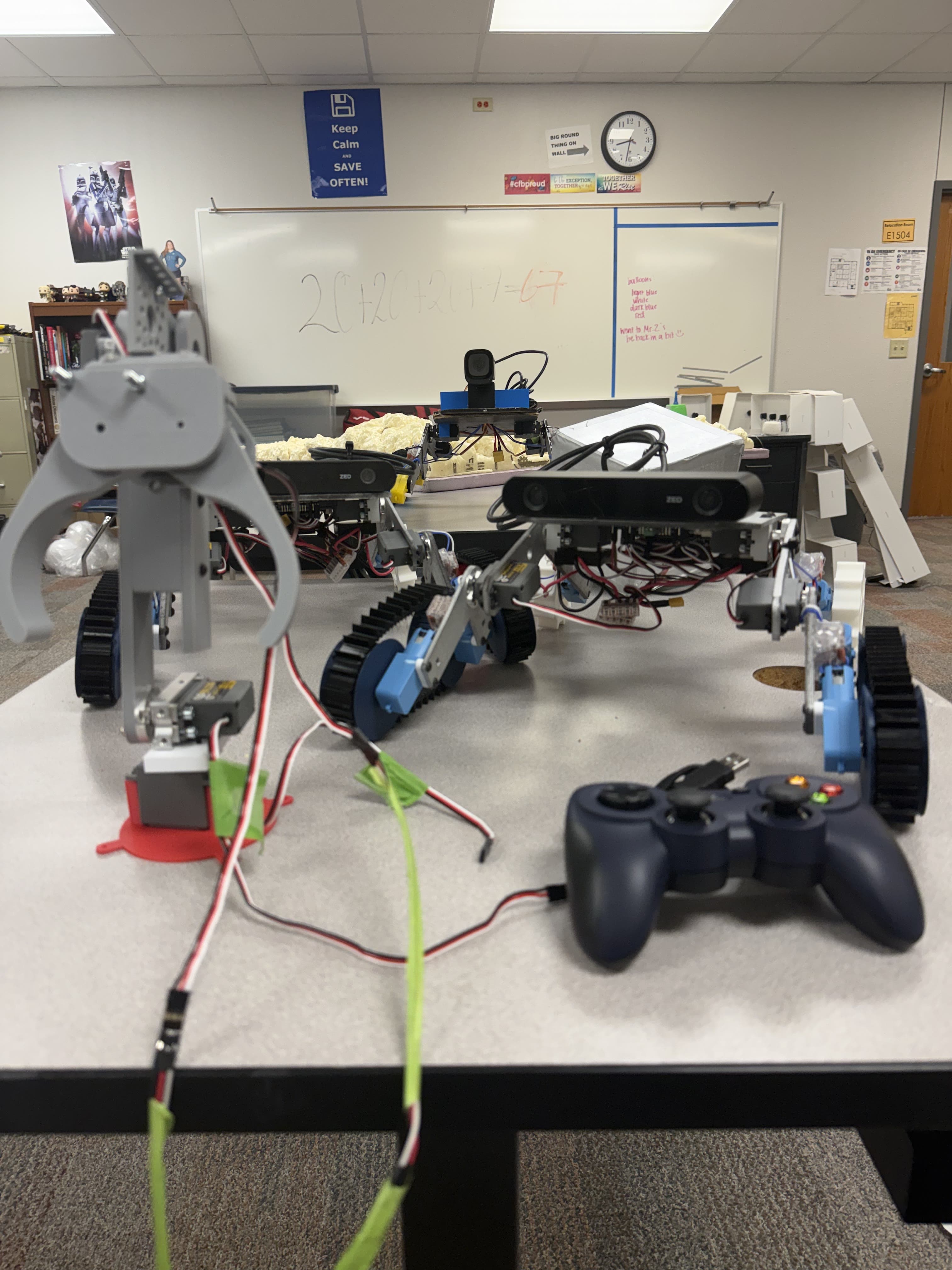 Rovers and controller setup with ZED cameras