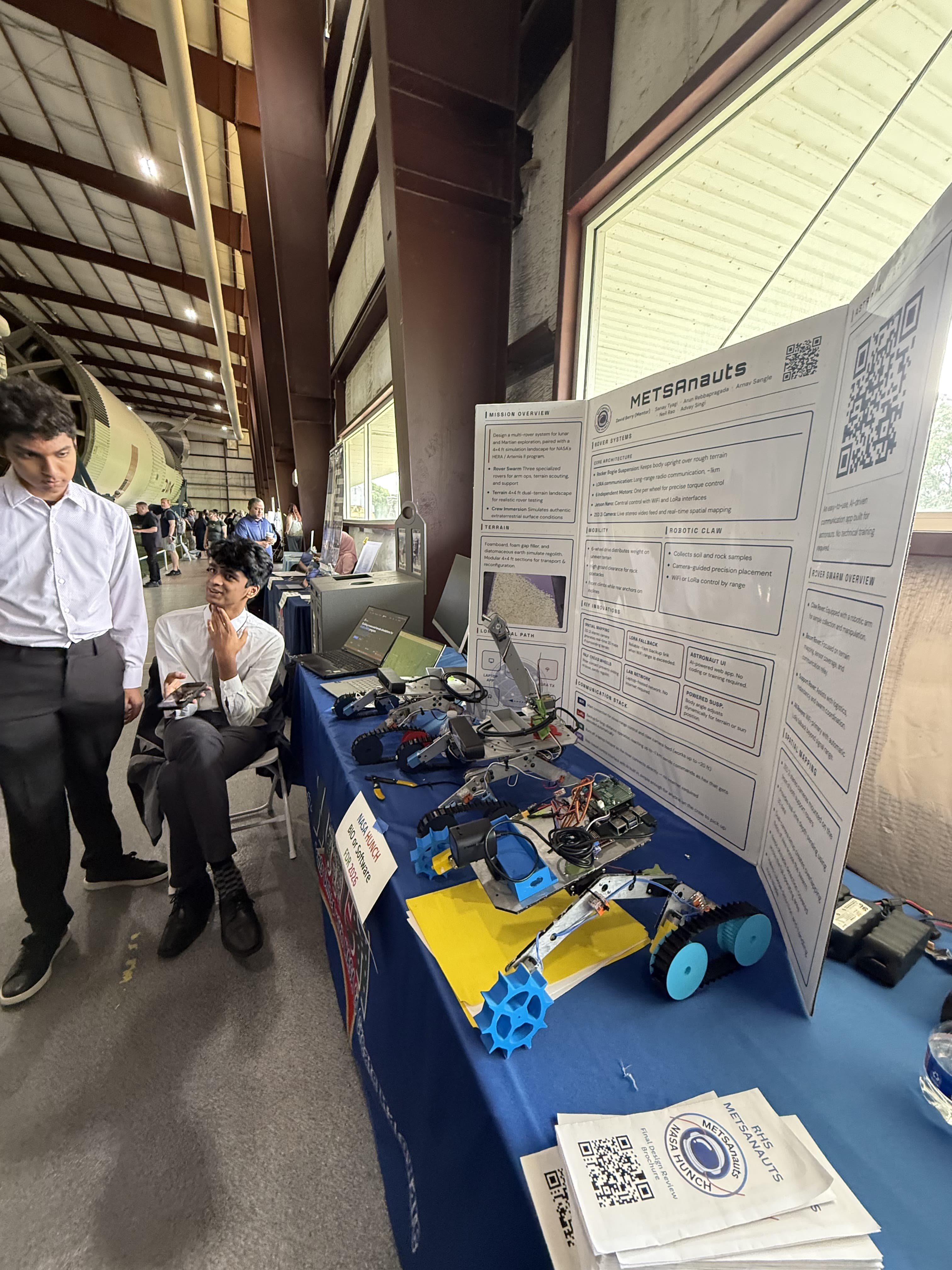 METSAnauts booth at Johnson Space Center