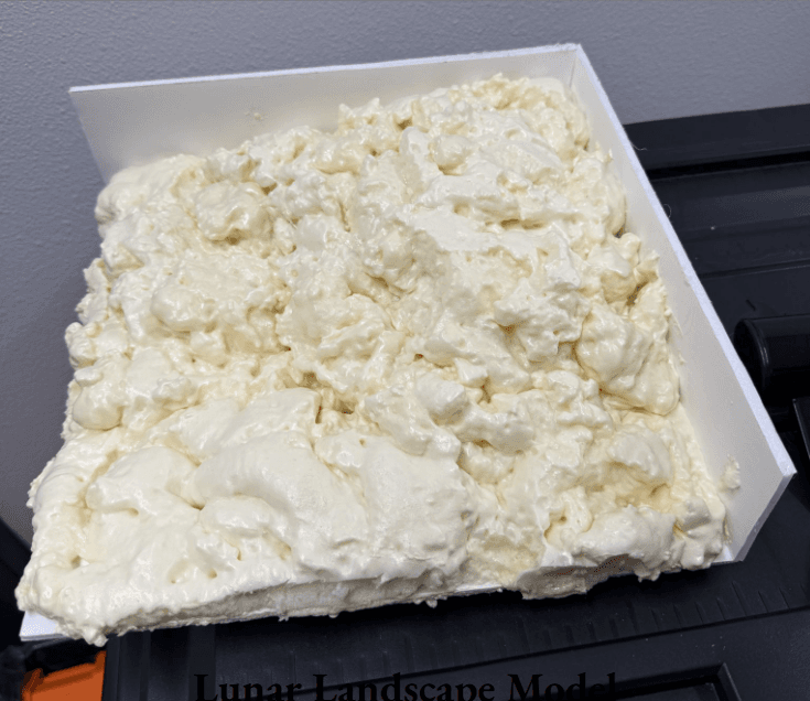 Lunar landscape terrain model
